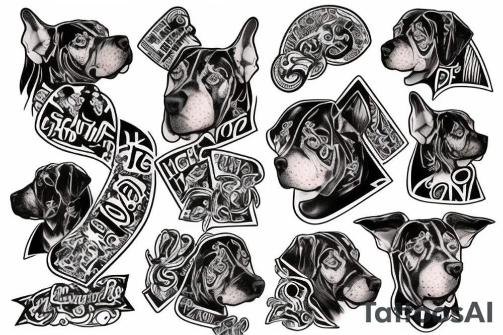 dogo argentino tattoo idea