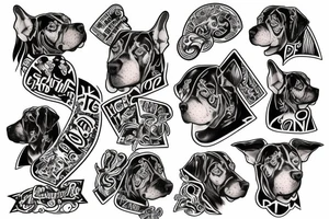dogo argentino tattoo idea