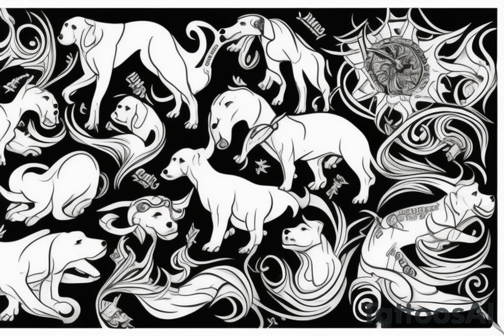 dogo argentino tattoo idea
