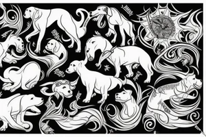 dogo argentino tattoo idea