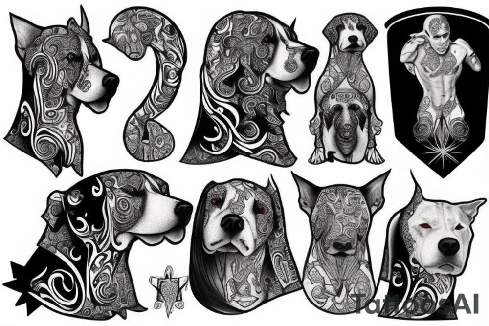 dogo argentino tattoo idea