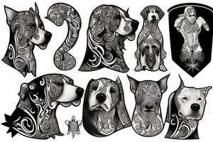 dogo argentino tattoo idea
