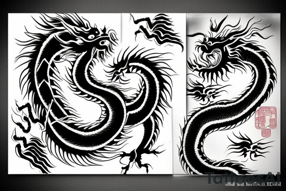 Chinese Dragon tattoo idea