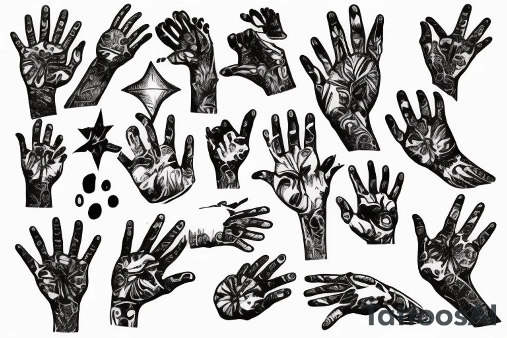 Hand tattoo idea