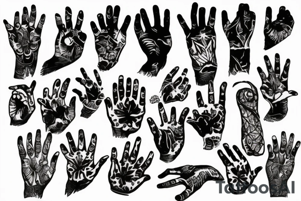 Hand tattoo idea