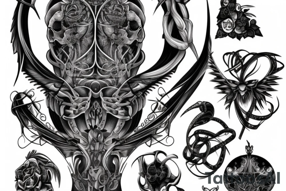 meaningful on back tattoo idea