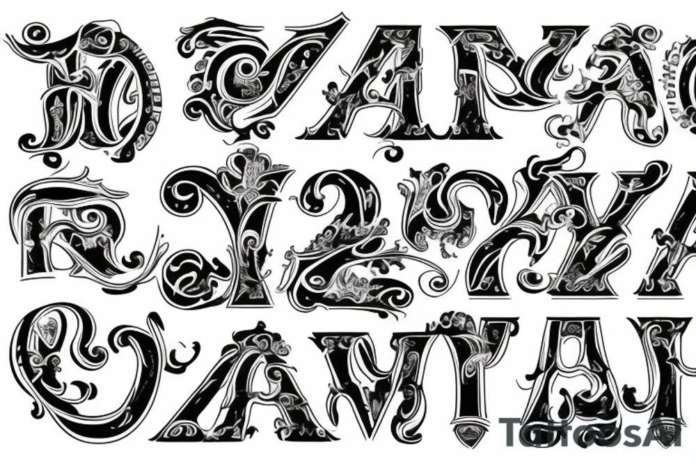 fortis fortuna adiuvat, but only letters tattoo idea