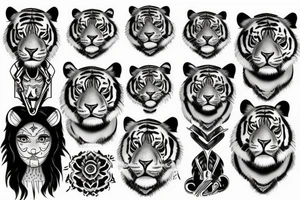 Tiger eye tattoo idea