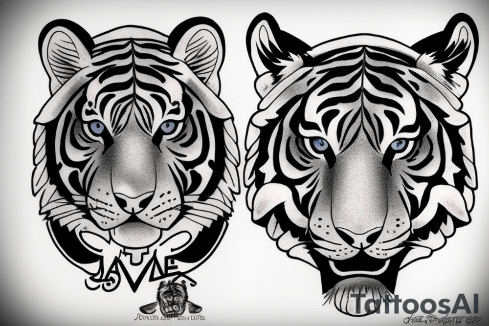 Tiger eye tattoo idea