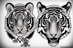 Tiger eye tattoo idea