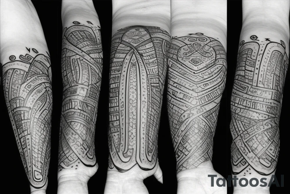 Nazli digits tattoo idea