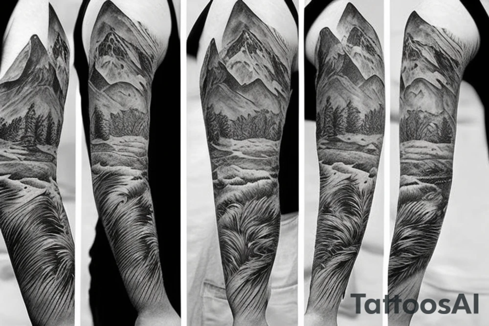 mountain tattoo idea