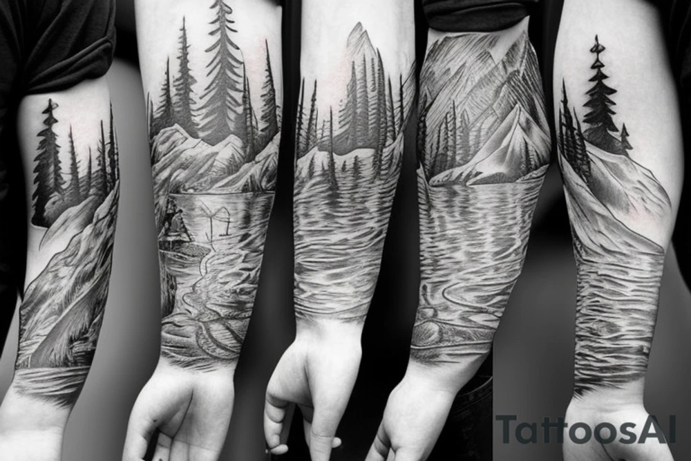 mountain tattoo idea