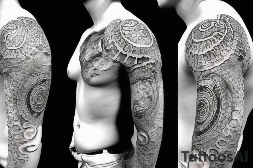 Turtle with Buddha on the shell tattoo idea