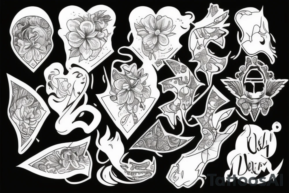 Змея с цветами tattoo idea