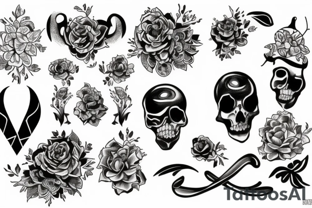 Добро и зло tattoo idea