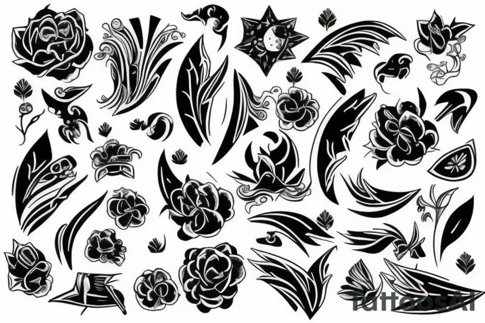 Пионы tattoo idea