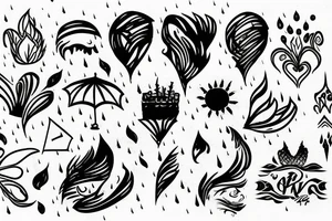 rain tattoo idea