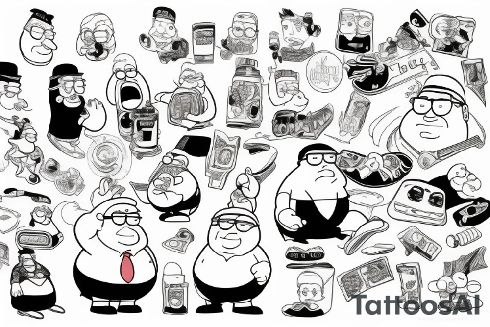 peter griffin tattoo idea