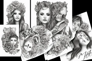 Family with "Amber" and "Grace" tattoo idea