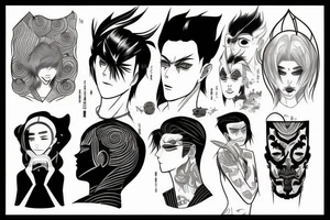 Manhwa Lookism, the character of Jong Gon tattoo idea