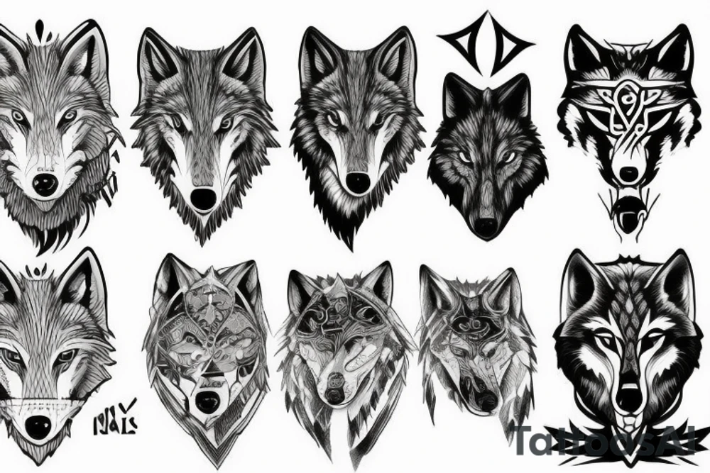 Fenir wolf Norse tattoo idea