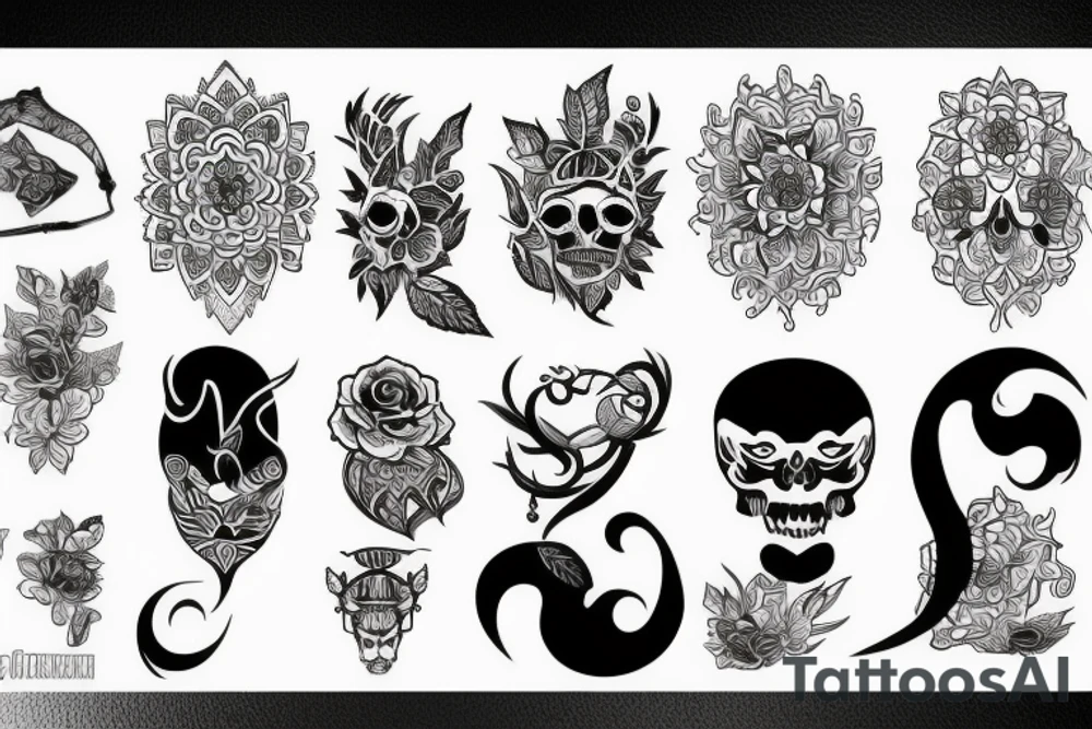 кот сатана демон с рогами tattoo idea