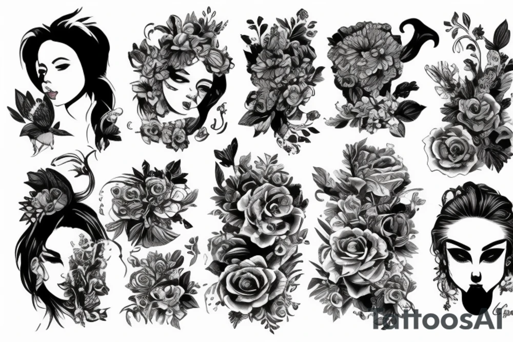 кот дьявол tattoo idea