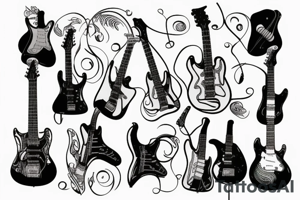 Guitar tattoo idea