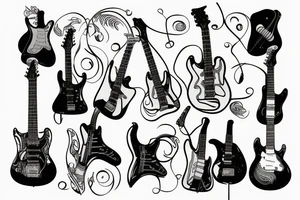 Guitar tattoo idea