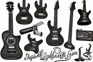 Guitar tattoo idea