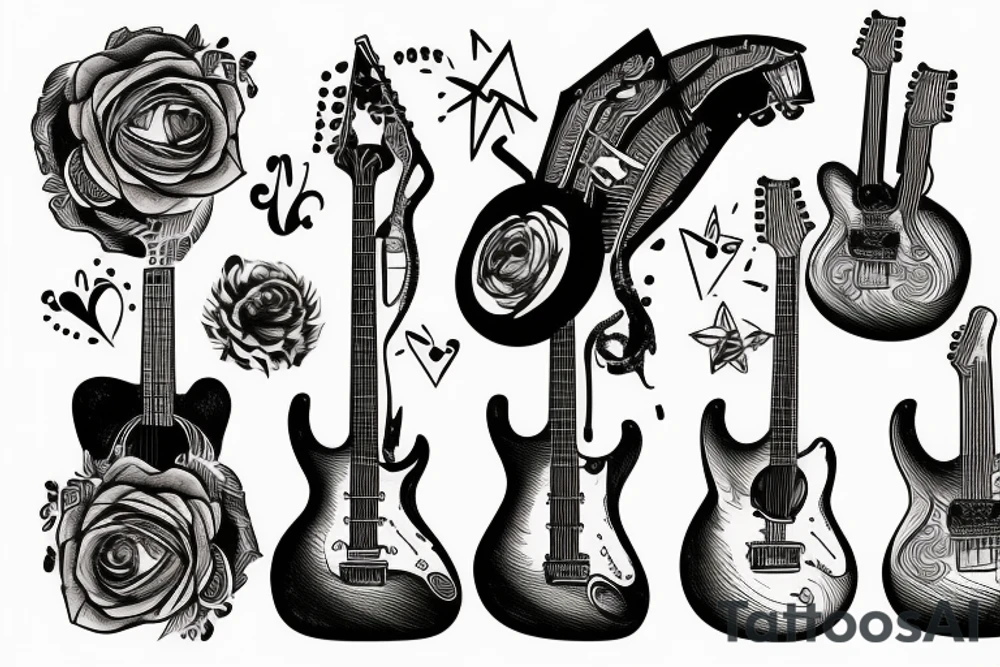Guitar tattoo idea