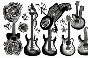 Guitar tattoo idea