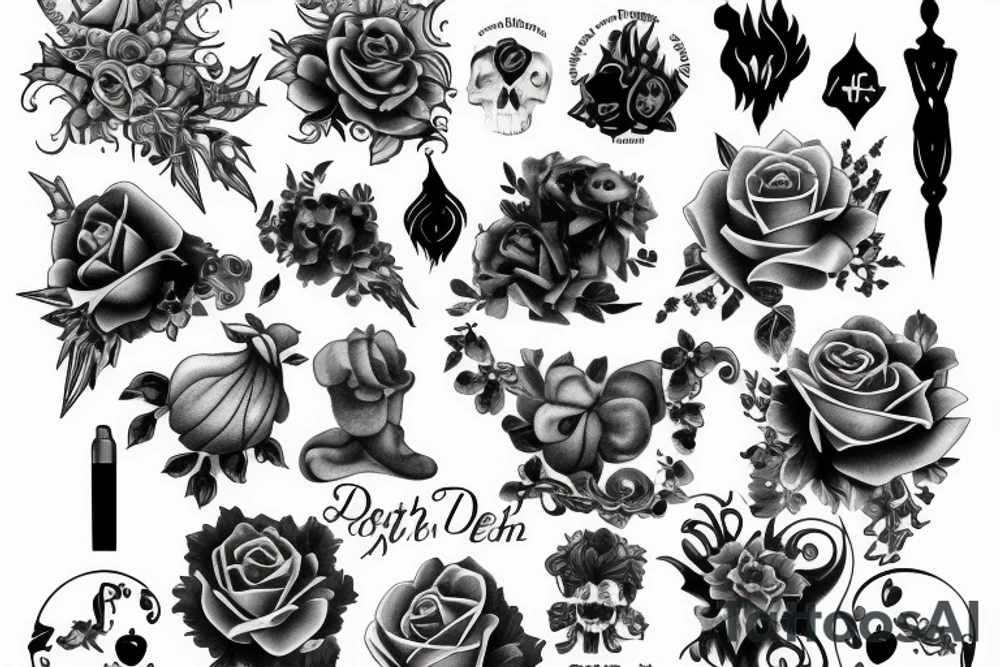 Meaning of life and death tattoo idea
