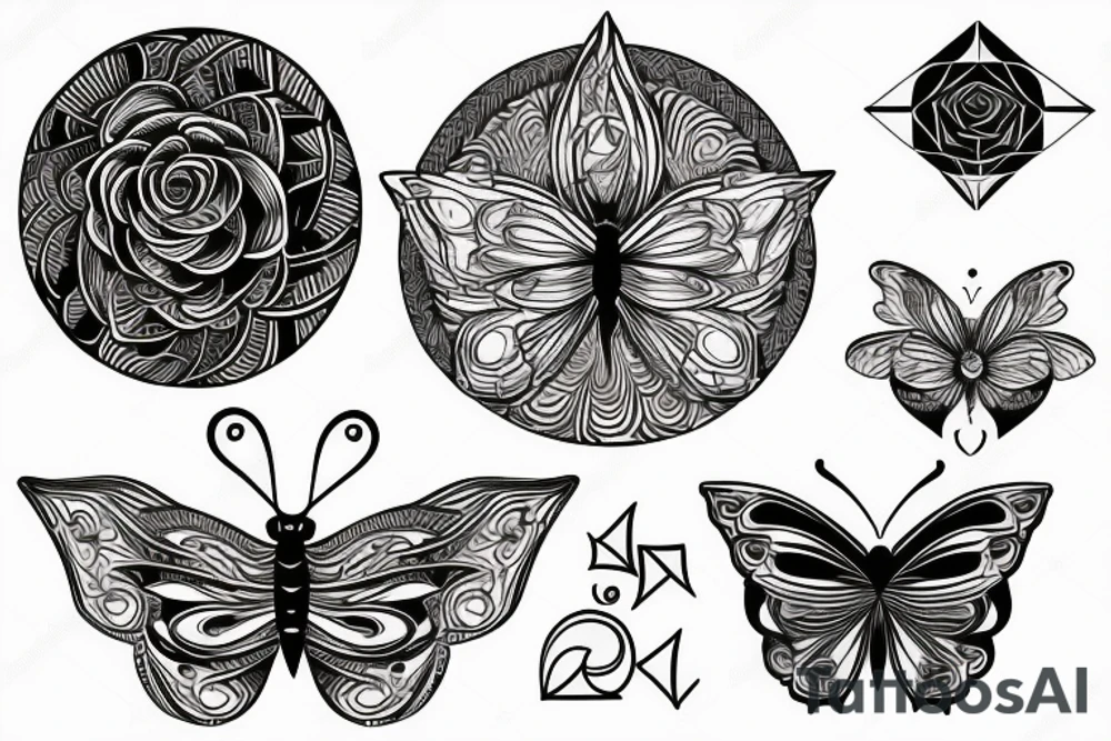 Butterfly
sun
Moon
Rose tattoo idea