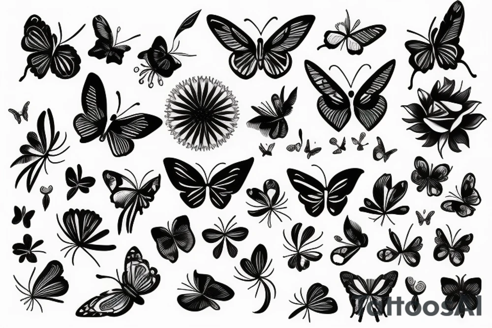 Butterfly
sun
Moon
Rose tattoo idea
