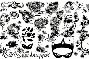 Happiness tattoo idea