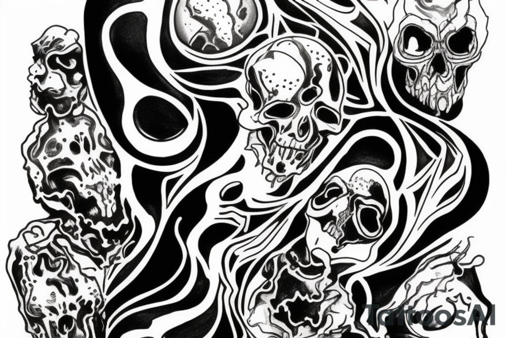 Apocalypse shoulder piece tattoo idea