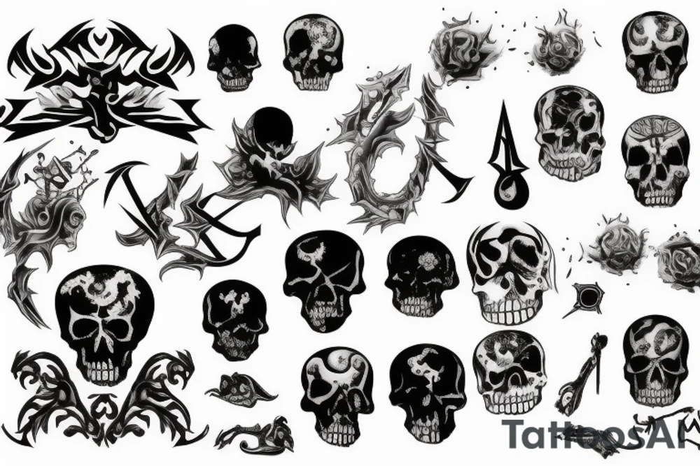 Deathscape tattoo idea