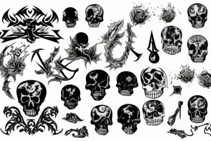 Deathscape tattoo idea