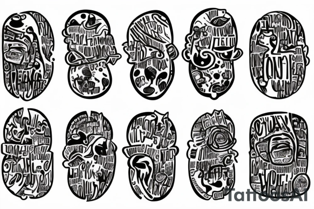 An imagem related to the phrase One day is acceptable to suffering, two days never" tattoo idea