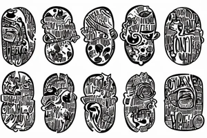 An imagem related to the phrase One day is acceptable to suffering, two days never" tattoo idea