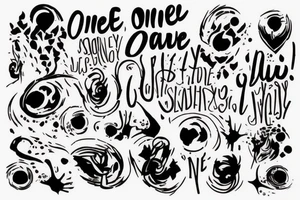 An imagem related to the phrase One day is acceptable to suffering, two days never" tattoo idea