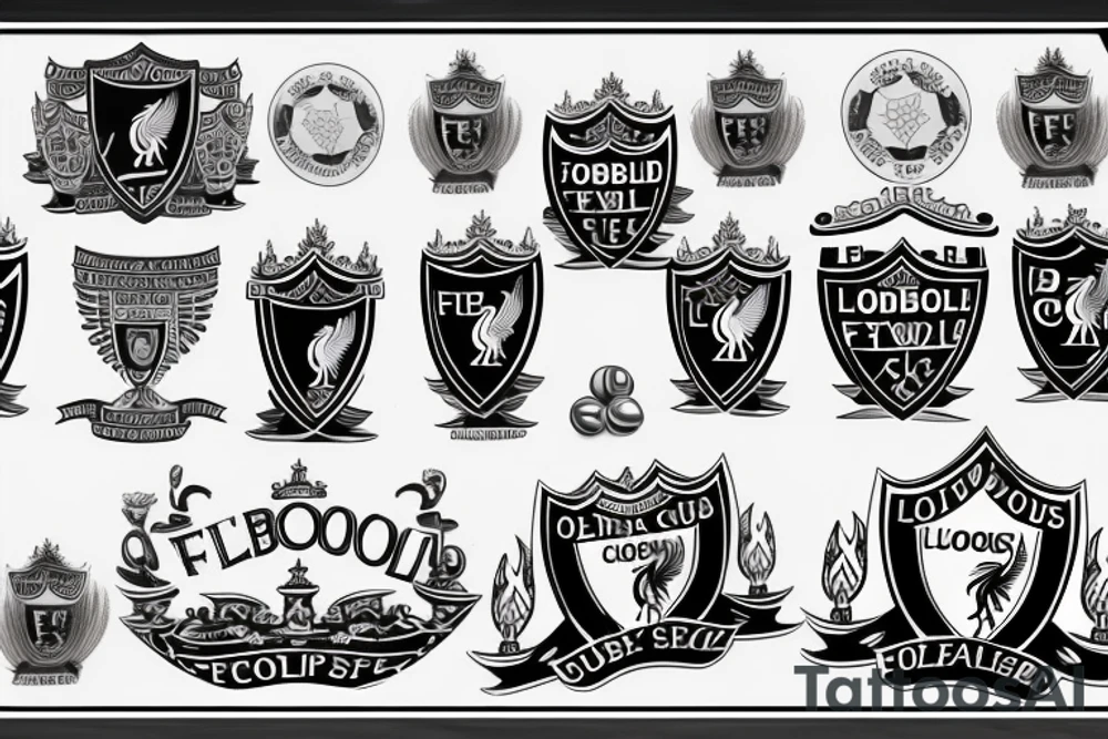 Liverpool football club + FA CUP tattoo idea