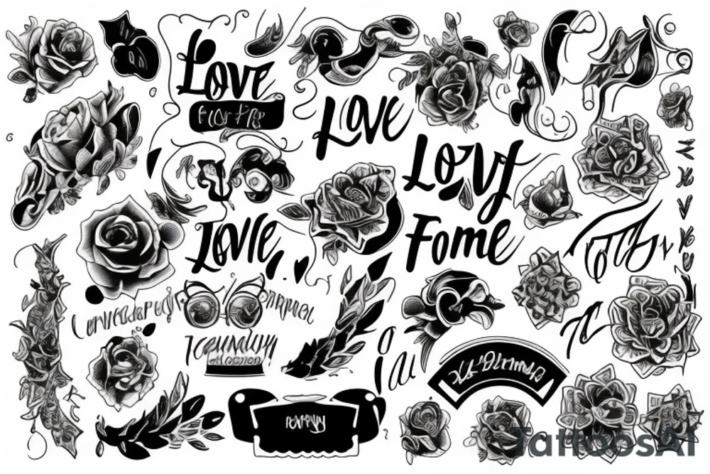 Love of family tattoo idea