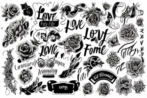 Love of family tattoo idea
