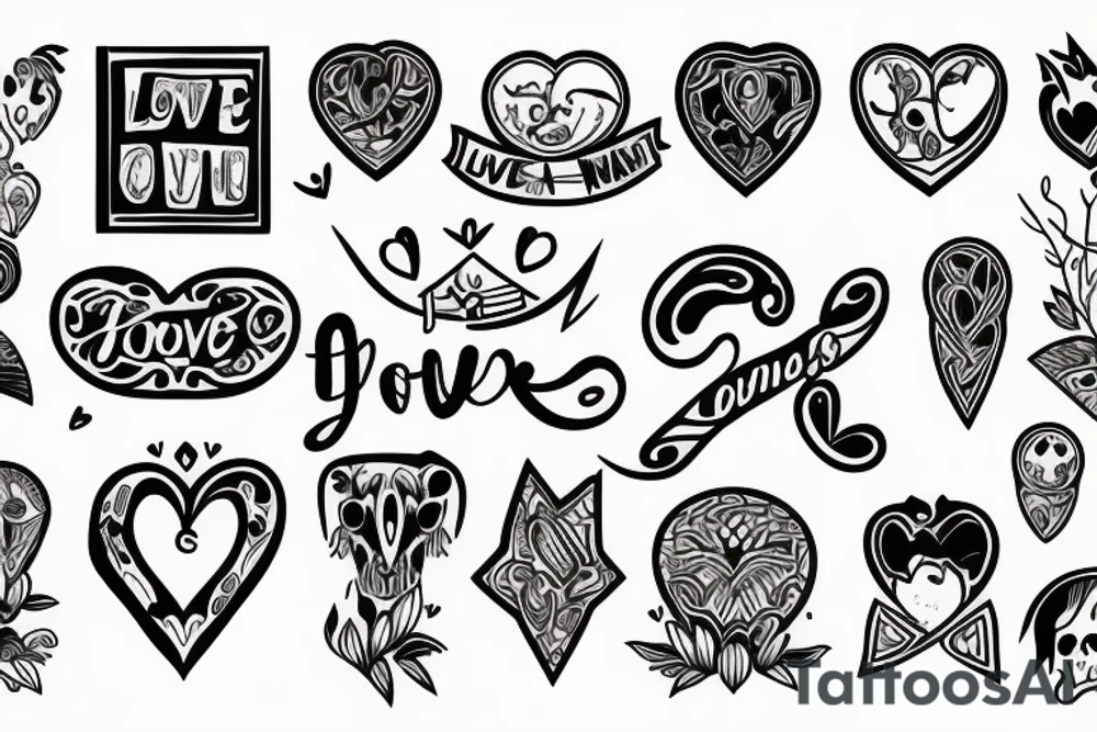 Love of family tattoo idea