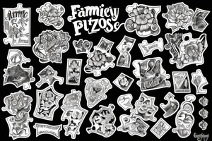 Puzzle pieces that represent family tattoo idea