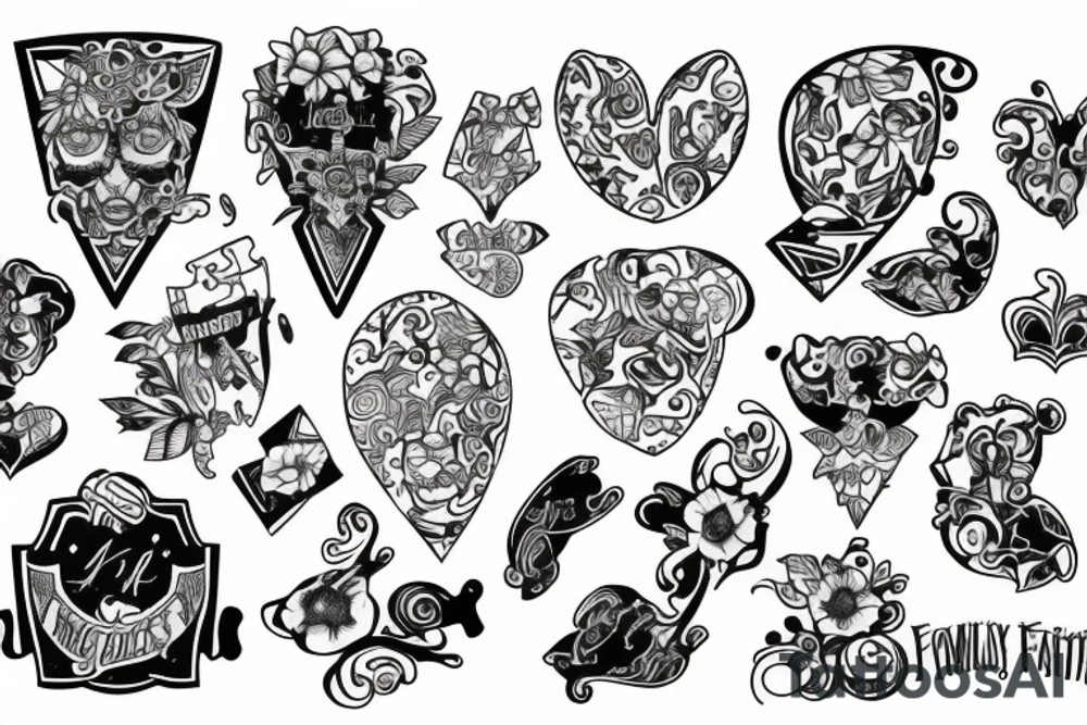 Puzzle pieces that represent family tattoo idea