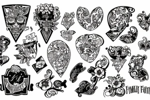 Puzzle pieces that represent family tattoo idea